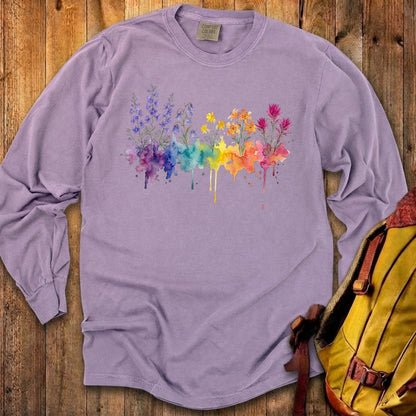 Watercolor Olympic Wildflowers Premium Long Sleeve