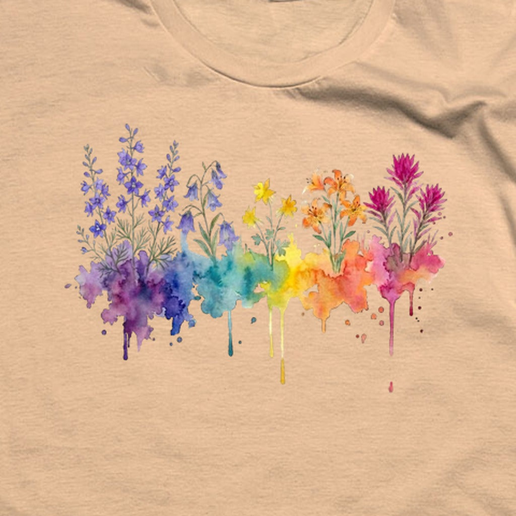 Watercolor Olympic Wildflowers T-Shirt