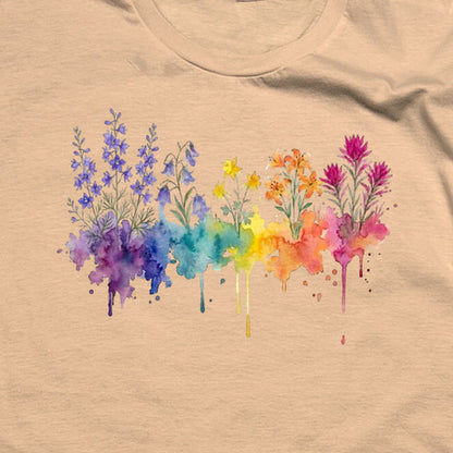 Watercolor Olympic Wildflowers T-Shirt