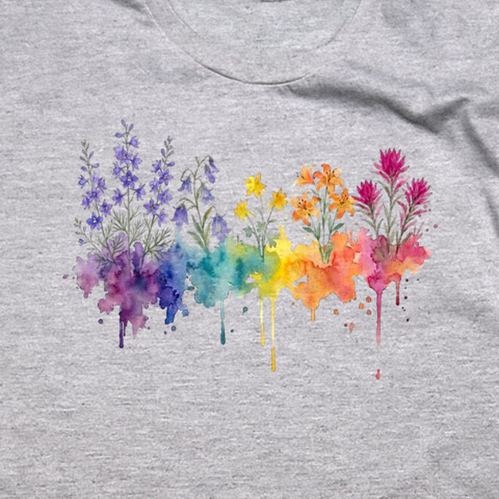 Watercolor Olympic Wildflowers T-Shirt