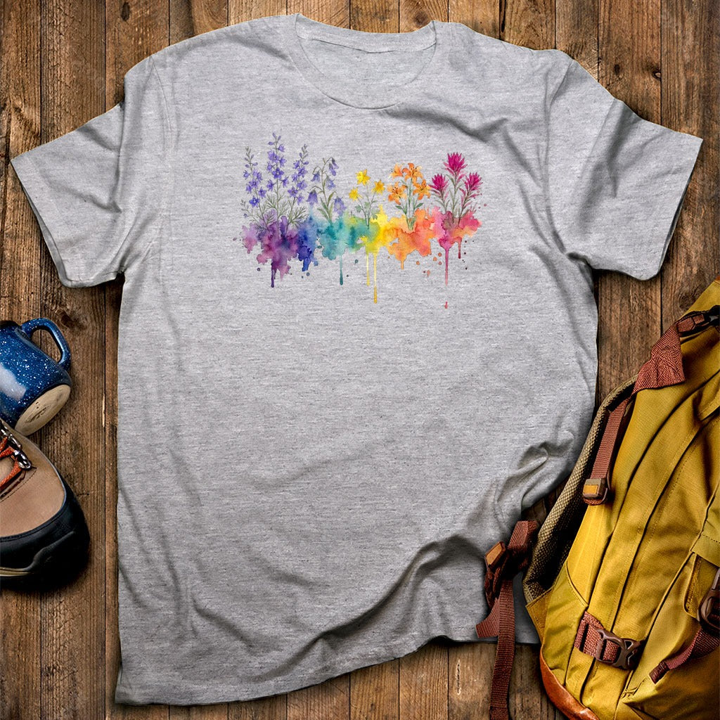 Watercolor Olympic Wildflowers T-Shirt