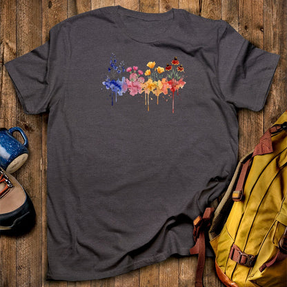 Watercolor Petrified Forest Wildflowers T-Shirt