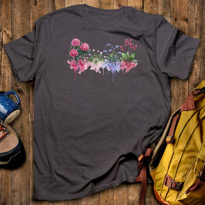 Watercolor Redwood Wildflowers T-Shirt