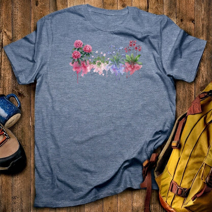 Watercolor Redwood Wildflowers T-Shirt
