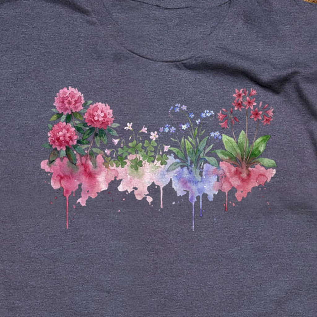 Watercolor Redwood Wildflowers T-Shirt