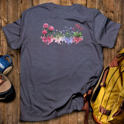 Watercolor Redwood Wildflowers T-Shirt