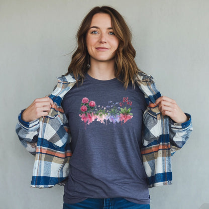 Watercolor Redwood Wildflowers T-Shirt