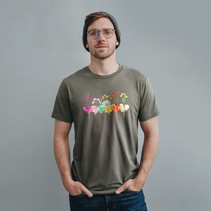 Watercolor Saguaro Wildflowers T-Shirt
