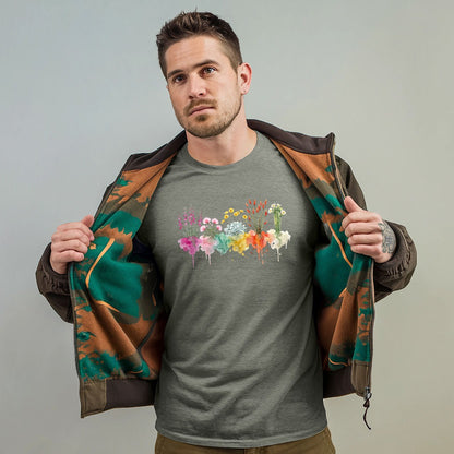 Watercolor Saguaro Wildflowers T-Shirt