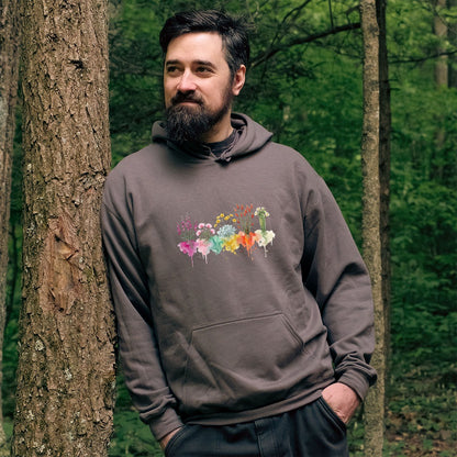 Watercolor Saguaro Wildflowers Hoodie