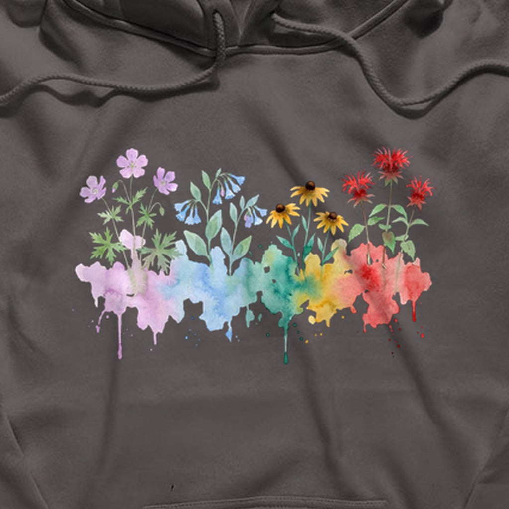 Watercolor Shenandoah Wildflowers Hoodie