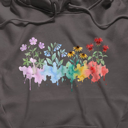 Watercolor Shenandoah Wildflowers Hoodie