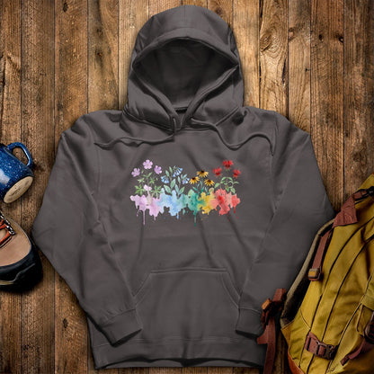 Watercolor Shenandoah Wildflowers Hoodie