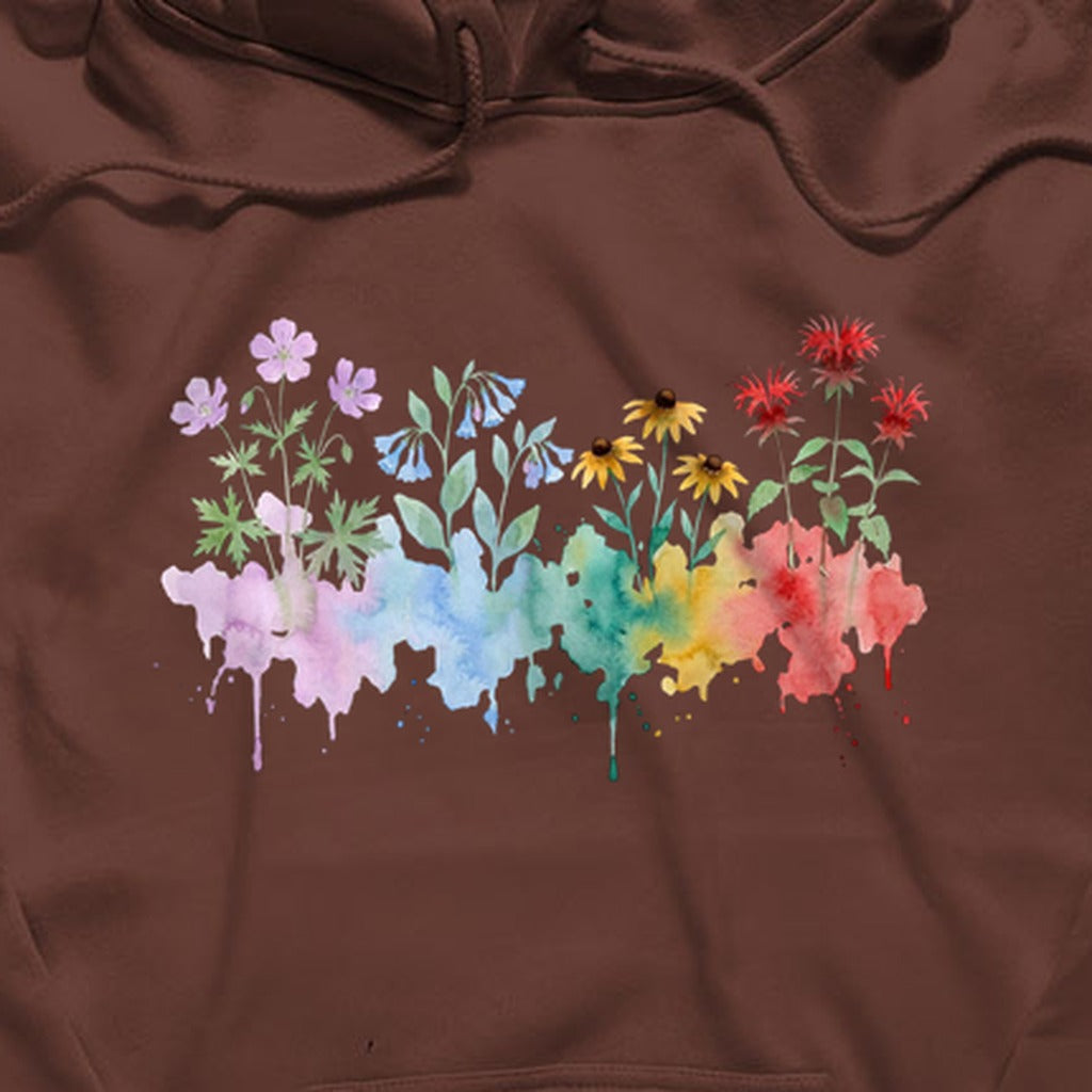 Watercolor Shenandoah Wildflowers Hoodie