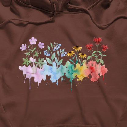 Watercolor Shenandoah Wildflowers Hoodie