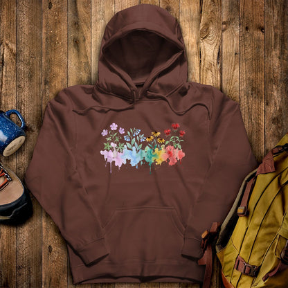 Watercolor Shenandoah Wildflowers Hoodie