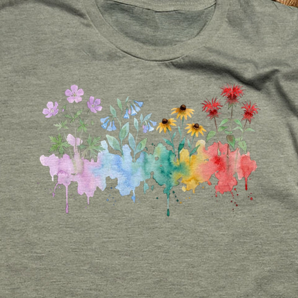 Watercolor Shenandoah Wildflowers T-Shirt