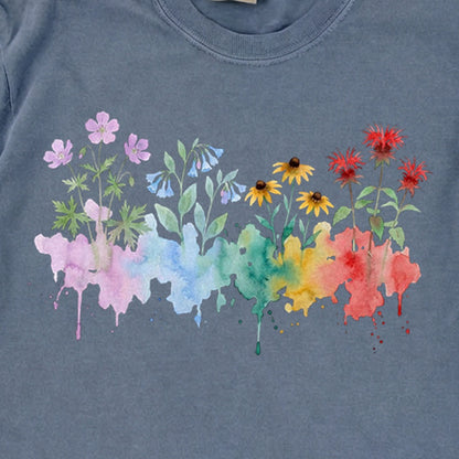 Watercolor Shenandoah Wildflowers Premium Long Sleeve