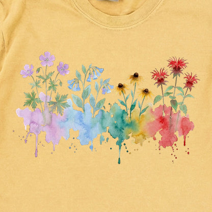 Watercolor Shenandoah Wildflowers Premium Long Sleeve