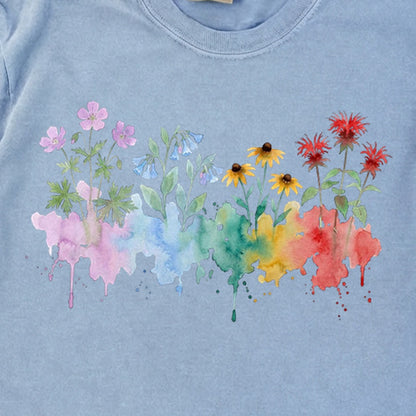 Watercolor Shenandoah Wildflowers Premium Long Sleeve