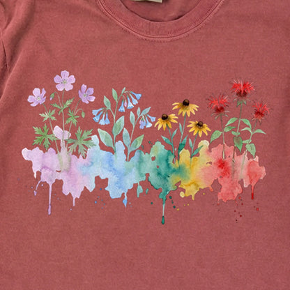 Watercolor Shenandoah Wildflowers Premium Long Sleeve