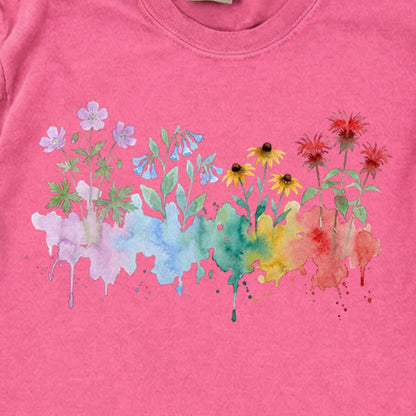 Watercolor Shenandoah Wildflowers Premium Long Sleeve