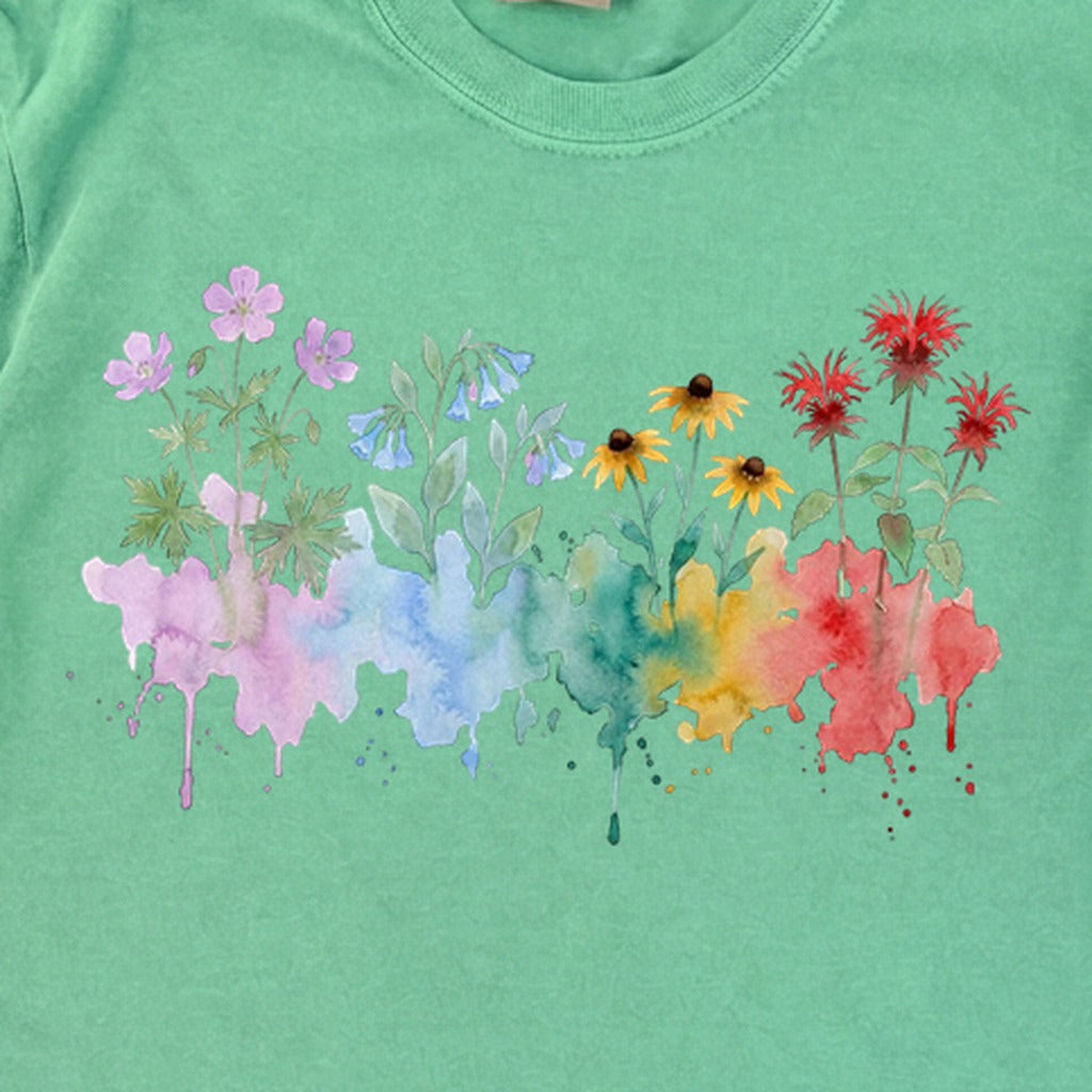 Watercolor Shenandoah Wildflowers Premium Long Sleeve