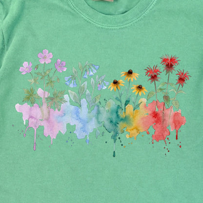 Watercolor Shenandoah Wildflowers Premium Long Sleeve