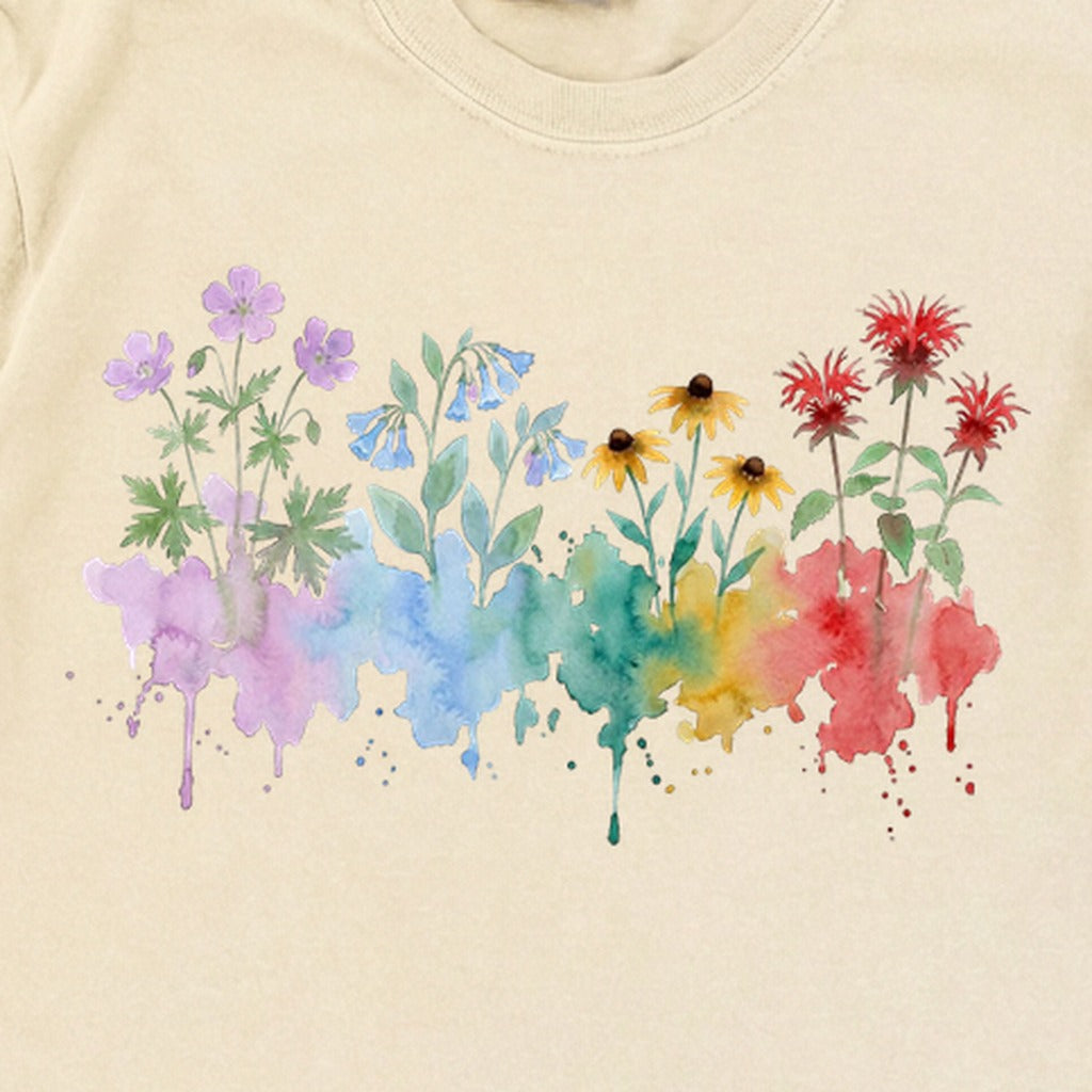 Watercolor Shenandoah Wildflowers Premium Long Sleeve