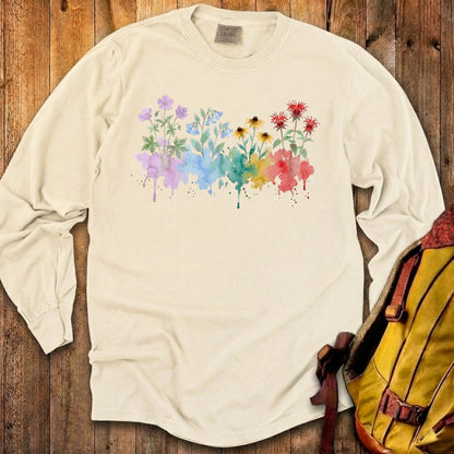 Watercolor Shenandoah Wildflowers Premium Long Sleeve