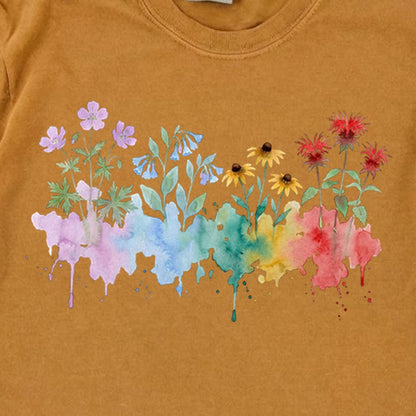 Watercolor Shenandoah Wildflowers Premium Long Sleeve