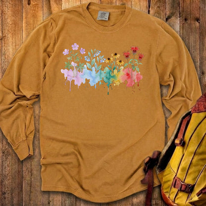 Watercolor Shenandoah Wildflowers Premium Long Sleeve