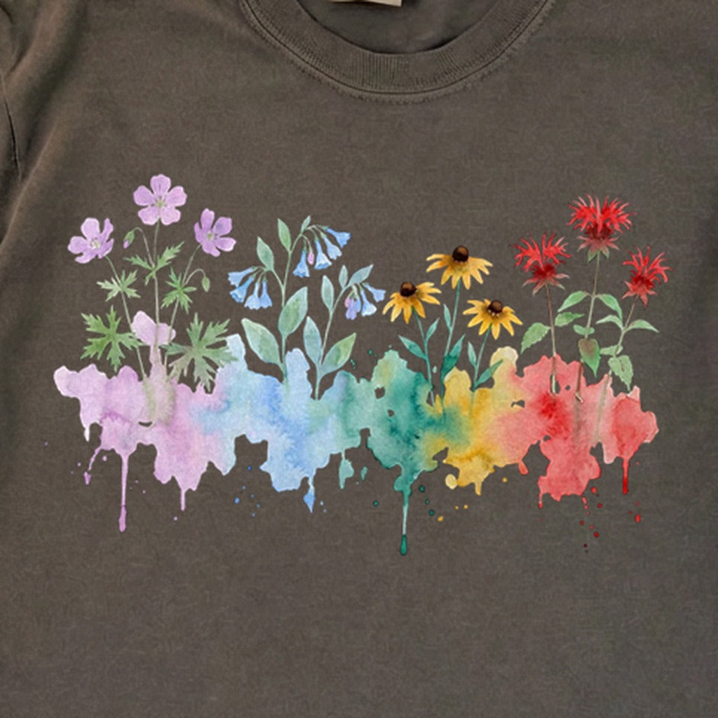 Watercolor Shenandoah Wildflowers Premium Long Sleeve