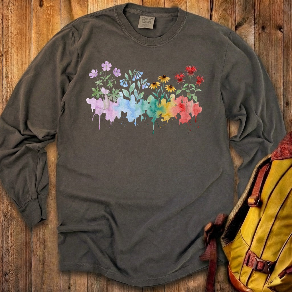 Watercolor Shenandoah Wildflowers Premium Long Sleeve