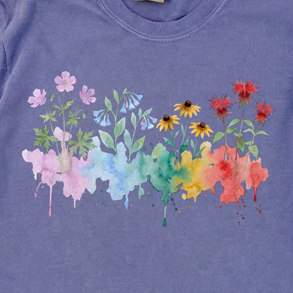 Watercolor Shenandoah Wildflowers Premium Long Sleeve