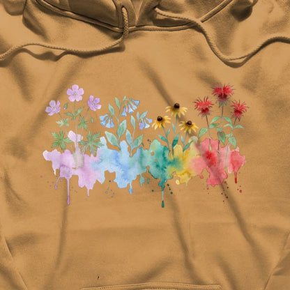 Watercolor Shenandoah Wildflowers Hoodie