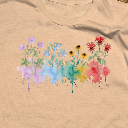 Watercolor Shenandoah Wildflowers T-Shirt