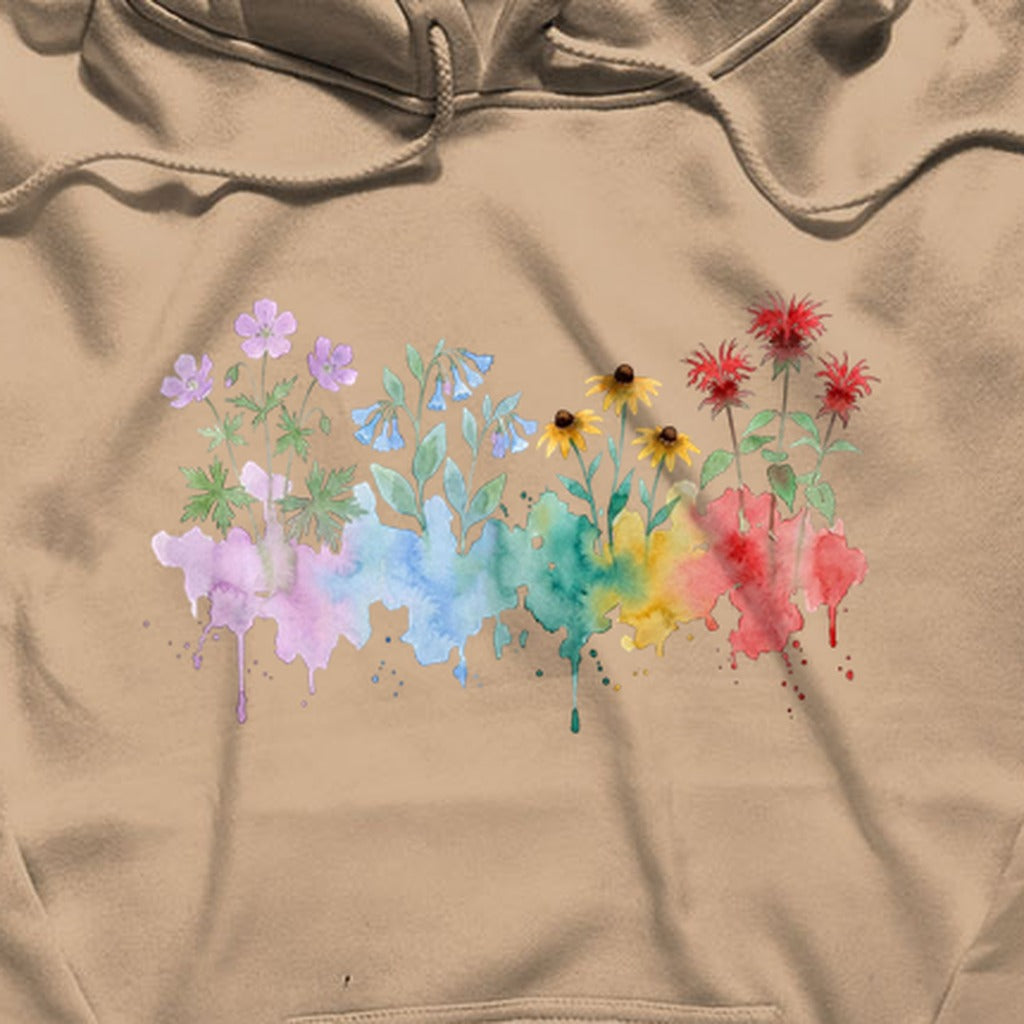Watercolor Shenandoah Wildflowers Hoodie