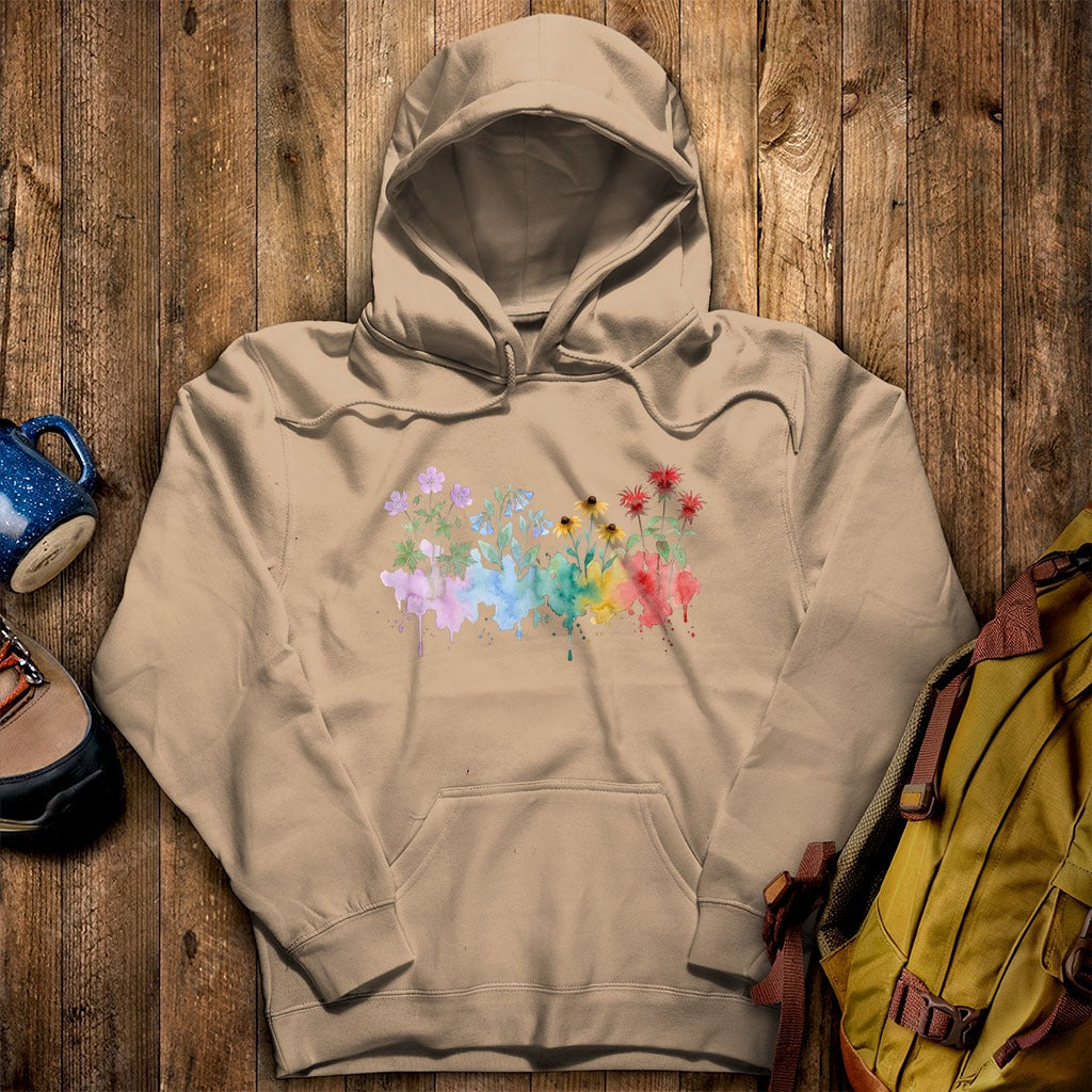 Watercolor Shenandoah Wildflowers Hoodie