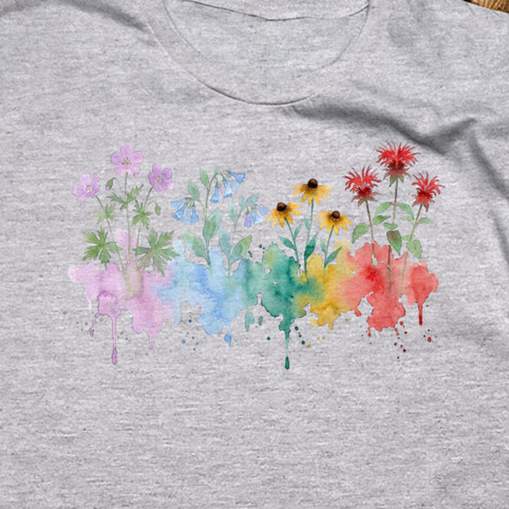 Watercolor Shenandoah Wildflowers T-Shirt
