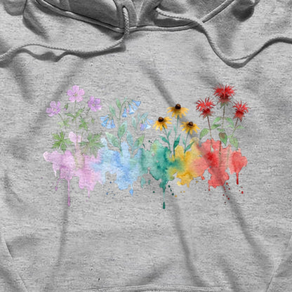 Watercolor Shenandoah Wildflowers Hoodie