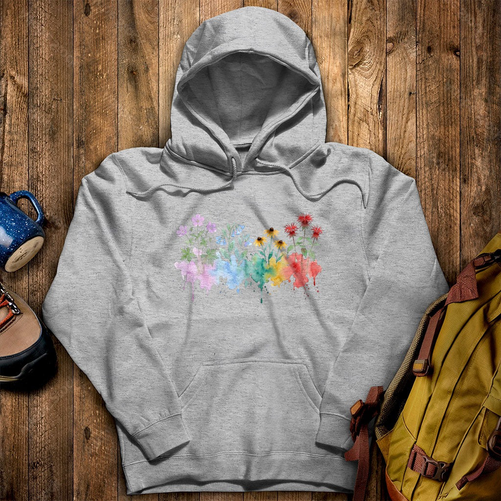 Watercolor Shenandoah Wildflowers Hoodie
