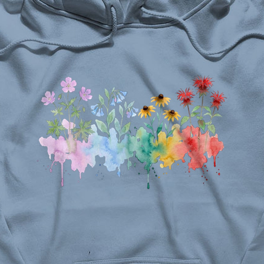 Watercolor Shenandoah Wildflowers Hoodie