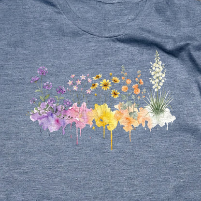 Watercolor White Sands Wildflowers T-Shirt