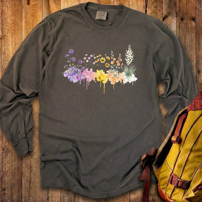 Watercolor White Sands Wildflowers Premium Long Sleeve