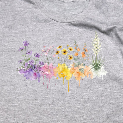 Watercolor White Sands Wildflowers T-Shirt