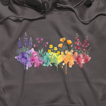 Watercolor Yosemite Wildflowers Hoodie