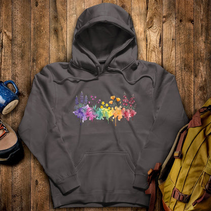 Watercolor Yosemite Wildflowers Hoodie