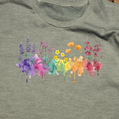 Watercolor Yosemite Wildflowers T-Shirt