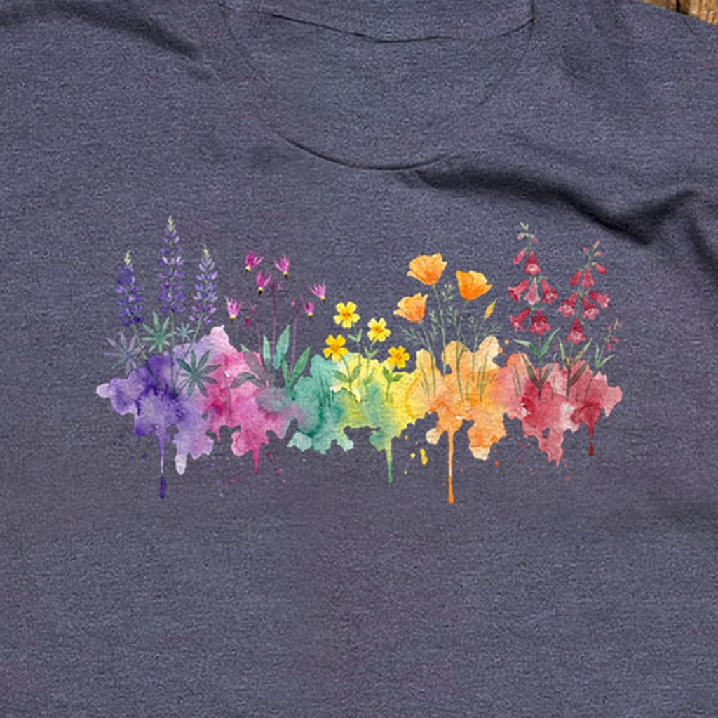 Watercolor Yosemite Wildflowers T-Shirt